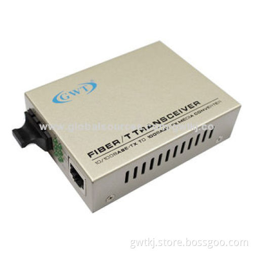 10/100M fiber media converter, 2.5W power consumption, CE, RoHS approvals